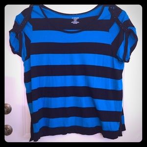 Cute black and blue top