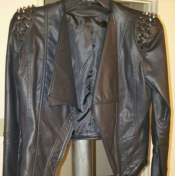 Faux leather jacket