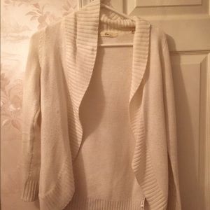 White cardigan