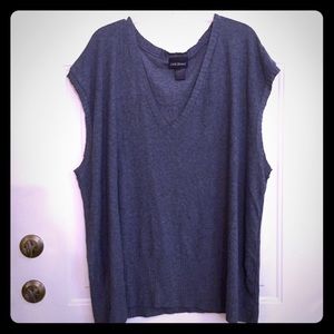 Gray sweater vest