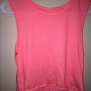 Coral crop top
