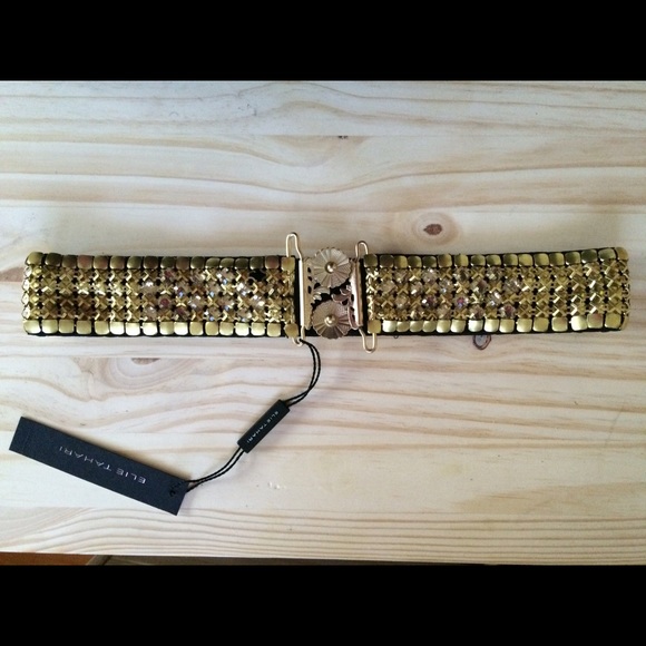 FLASH SALE Elie Tahari gold belt size small