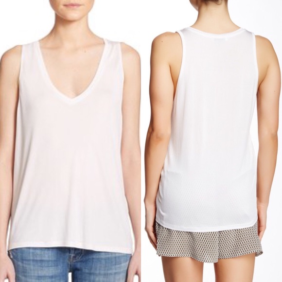 NWT Equipment Finn white silk tank