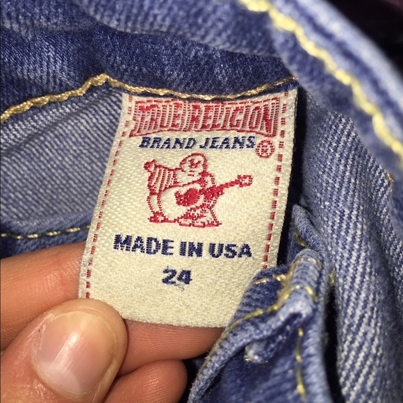 Straight legged jeans