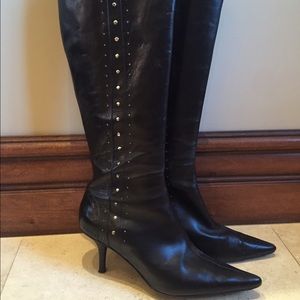Michael Kors Studded Leather Boots