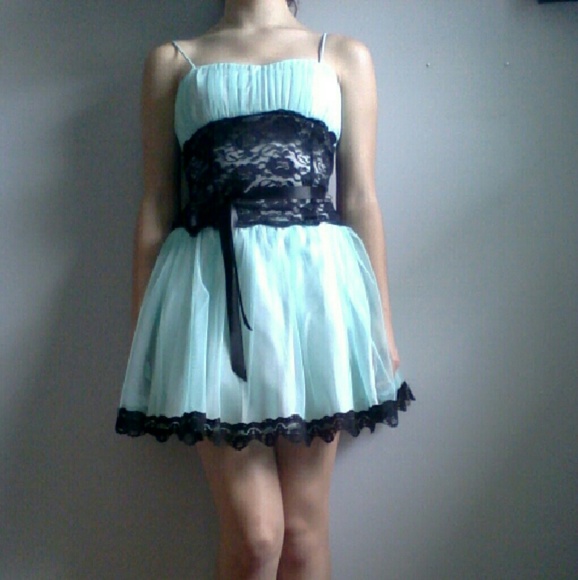 Blue and Black Dress - Picture 3 of 3