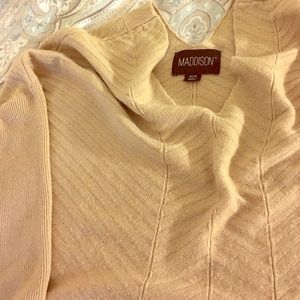 Diagonal Print V-Neck Sweater