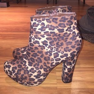 Cheetah booties