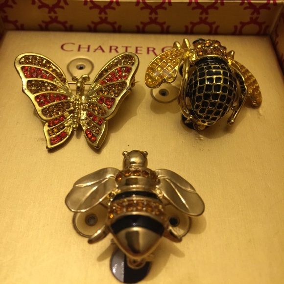 Charter club bumblebee and butterfly brooch - Picture 2 of 4
