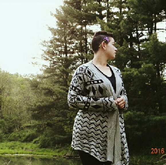 Black and Grey Cardigan