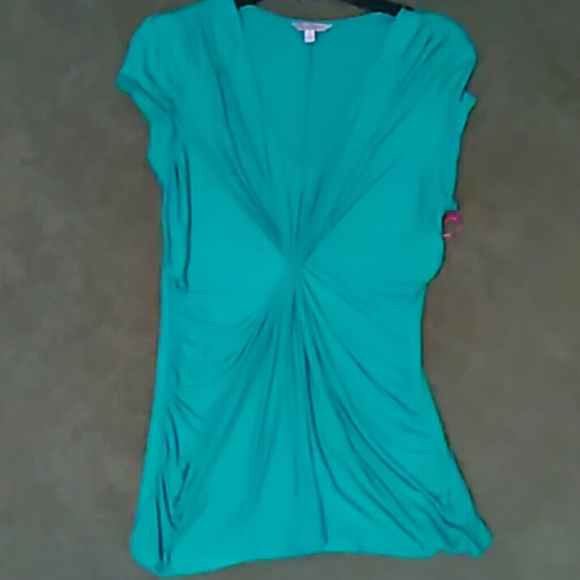 NWT Sea green scrunched top