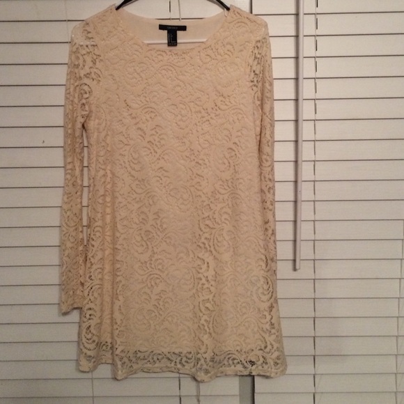 Lace Cream Forever 21 Dress