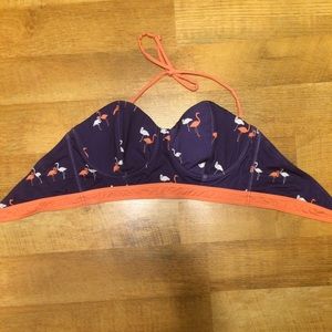 Flock and roll bathing suit top