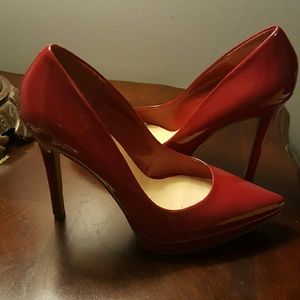 Jessica Simpson Red Platform Stilettos