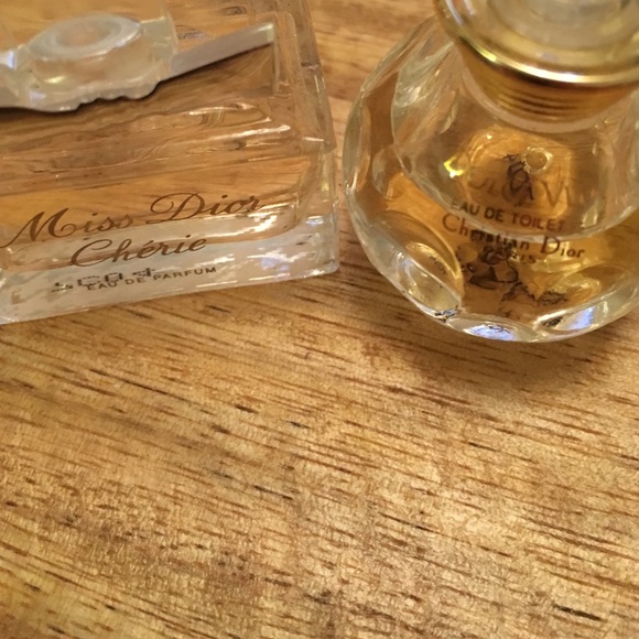 Two Dior Mini perfumes