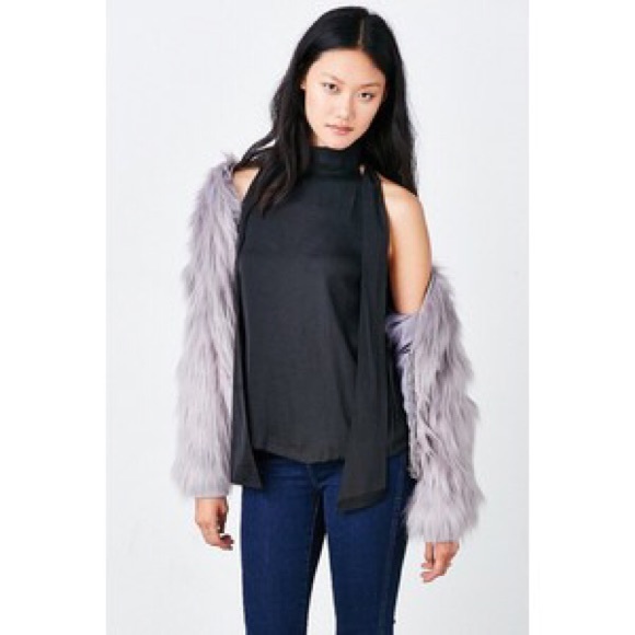 {alice ritter x uo} ginette silky tie blouse - Picture 3 of 4
