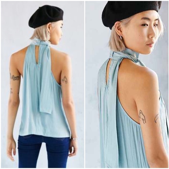 {alice ritter x uo} ginette silky tie blouse - Picture 4 of 4