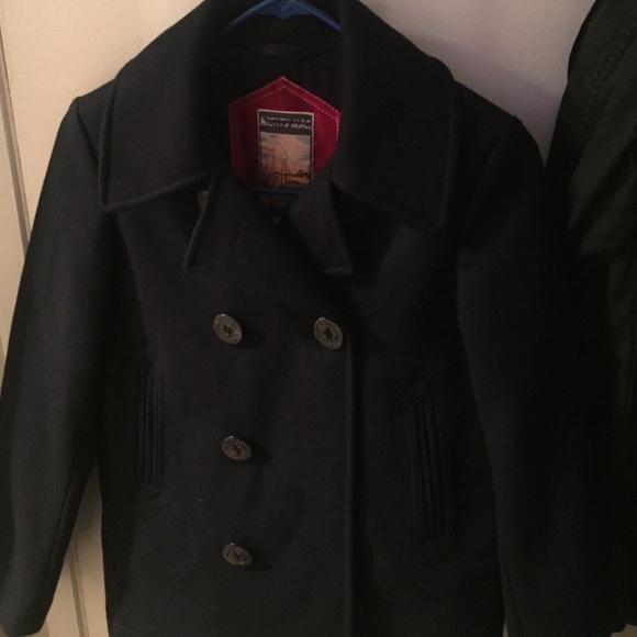 Boys Crew Kids Medium Wool Pea Coat