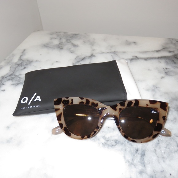 Quay Kitti Turquoise Sunglasses