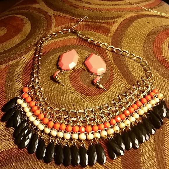 Necklace and Earrings