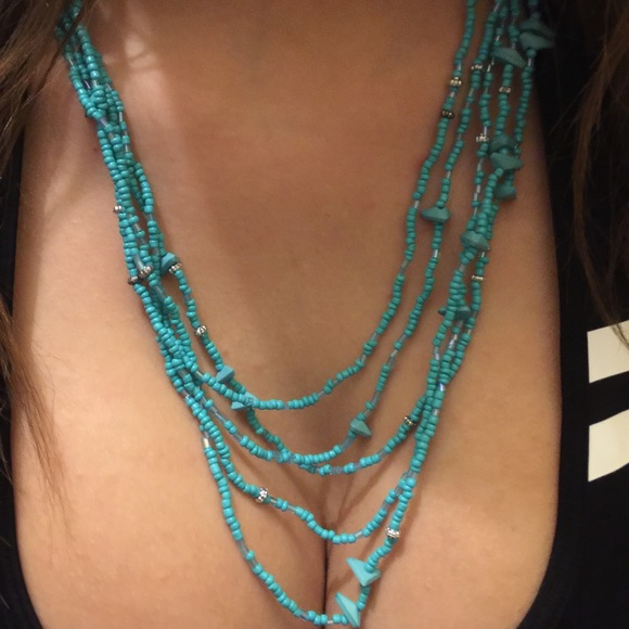 Turquoise superstar necklace - Picture 2 of 3