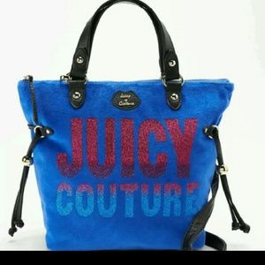 LAST CHANCE ! JUICY COUTURE  Blue Velvet Purse NEW