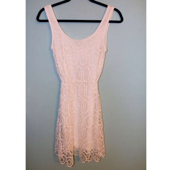 White Crochet Dress