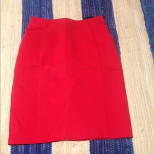 Hot Pink/ Red High Waisted Skirt