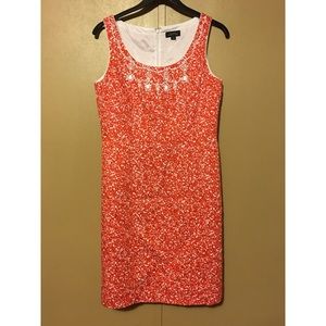 Burnt Orange/White Dress