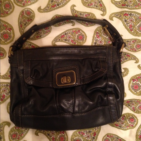 Black Fossil "Fifty-Four" Leather Purse