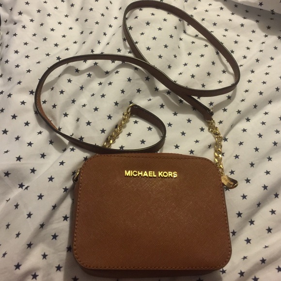 Brown small Michael Kors cross body