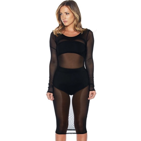 Nakedwardrobe mesh dress