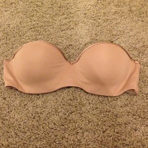 Nude natori strapless bra with straps