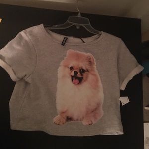 I am selling a  gray crop sweater