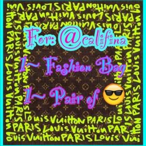 1- Large Fashion Bag👜 & 1- Pair of 🕶😎