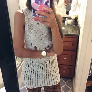 LEITH stunning knitted tank. Cute w/ bandeau under