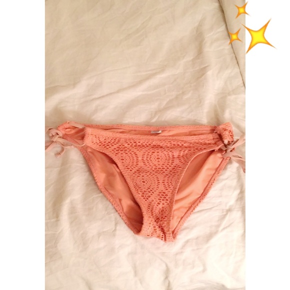 Bright Coral Pink Bikini Bottoms