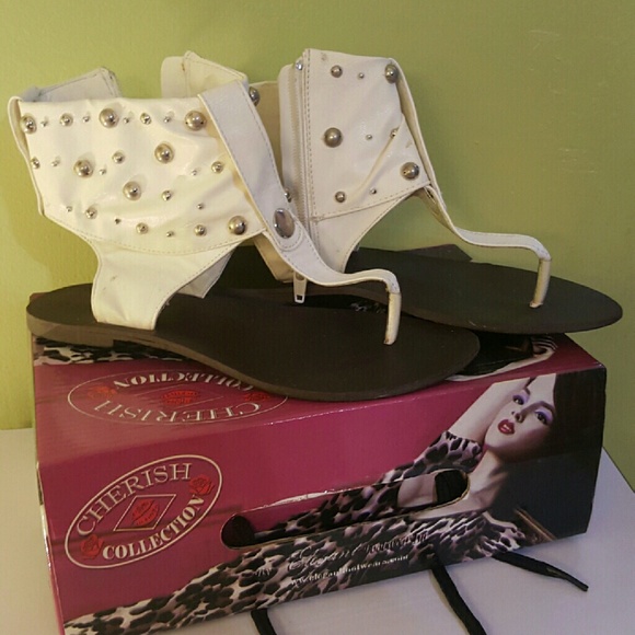 Ivory Gladiator Sandals