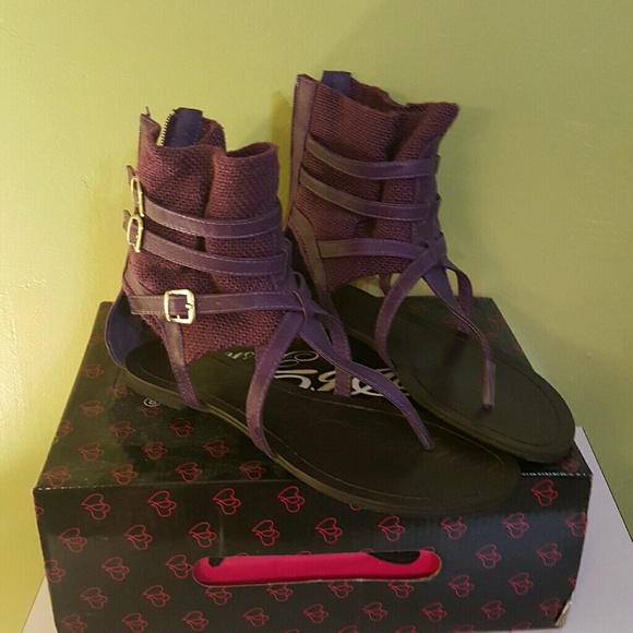 Purple Gladiator Sandals