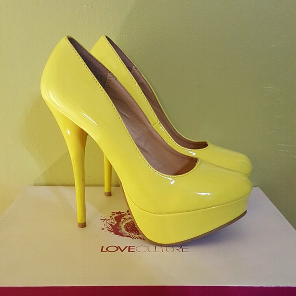 Bright Yellow Heels