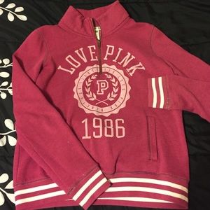 VS PINK Pink Half-Zip Jacket