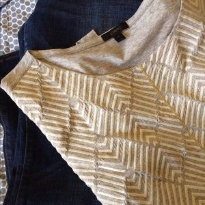 J. Crew chevron embroidered blouse - XL