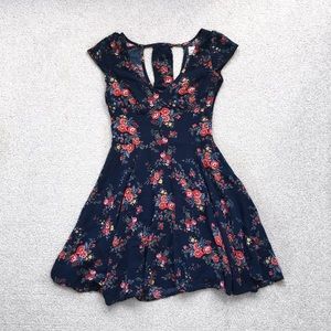 Navy Blue Abercrombie Skater Dress