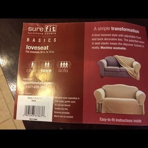Surefit love seat couch cover