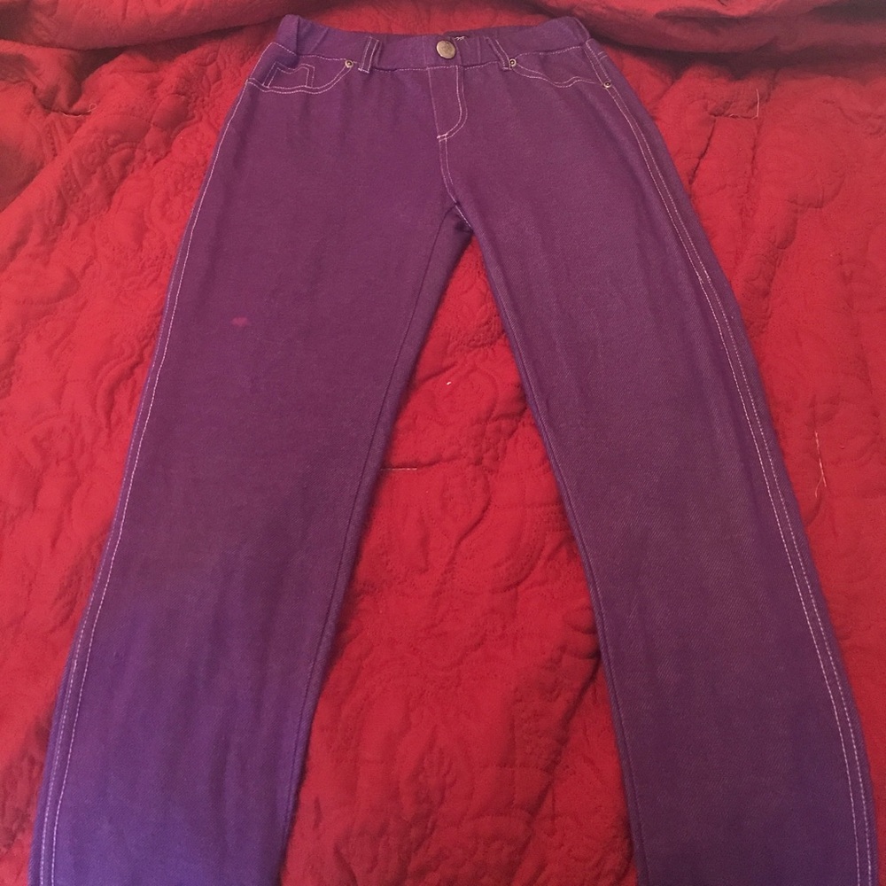 Purple jeggings