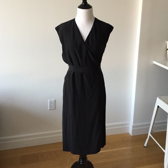 Maison Martin Margiela Dresses & Skirts - NWT Maison Martin Margiela Black Silk Wrap Dress