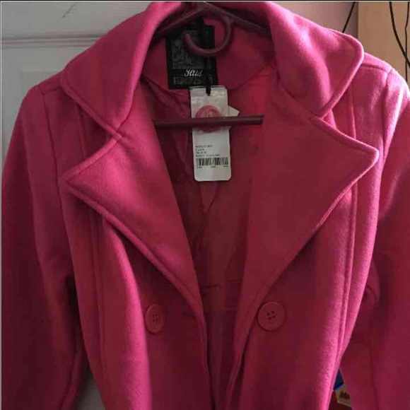 Pink pea coat