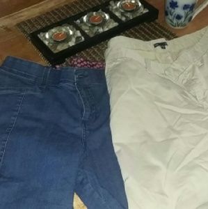 Shorts, denim and khaki