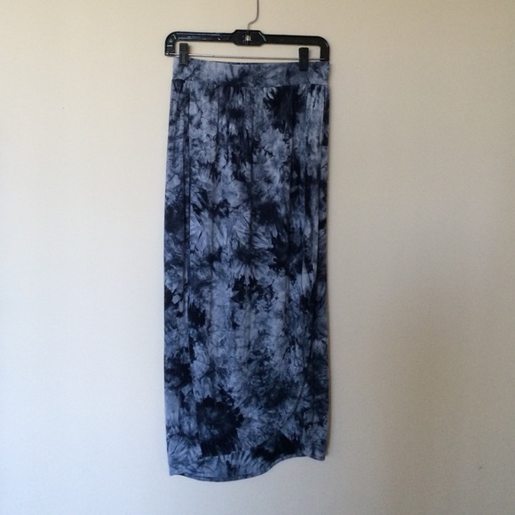 High Waisted Indigo Skirt