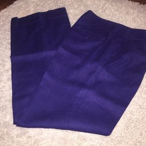 LOFT purple linen pants